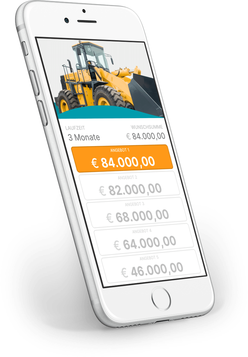 dieGeldverleiher Mobile-App auf Smartphone